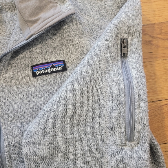 Patagonia Womens Better Sweater‎ Quarter Zip Small Gray Fleece Zippered Pocket - Picture 7 of 11